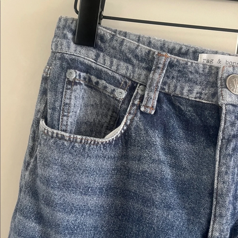 Rag & Bone Miramar Sofie Ankle Length Pants Wide Leg Cotton Terry Venice - Picture 4 of 15